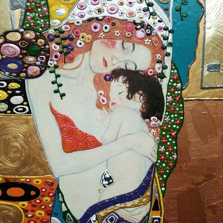 Фрагмент картины Густава Климта Три возраста женщины