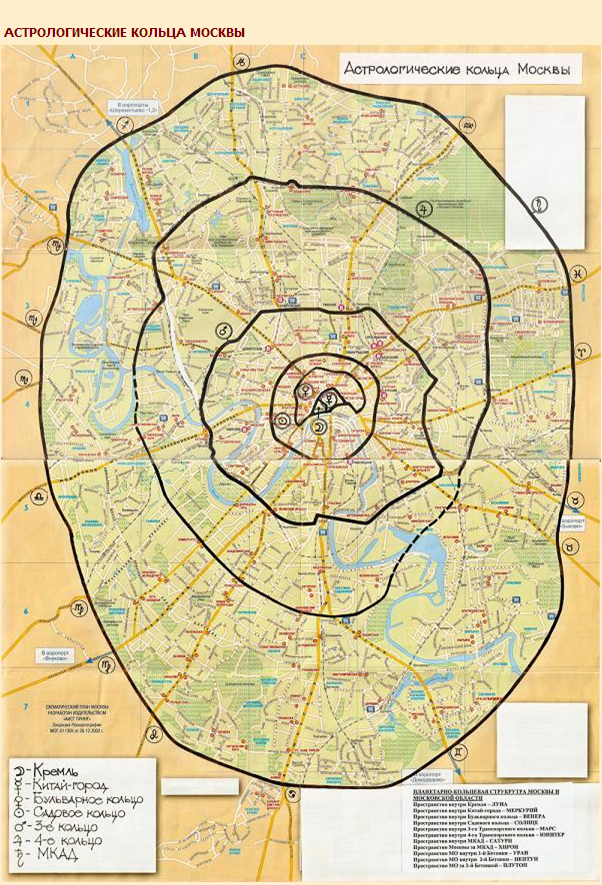 Астрологическая карта москвы