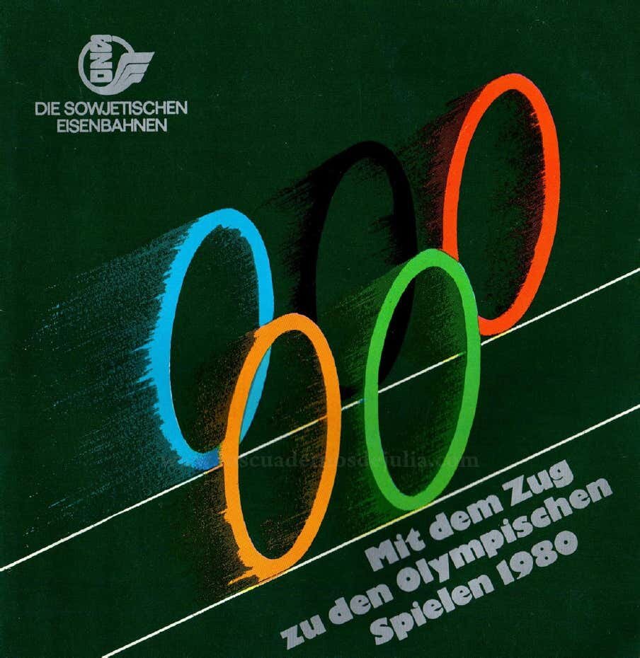 Буклет Советских железных дорог на немецком языке