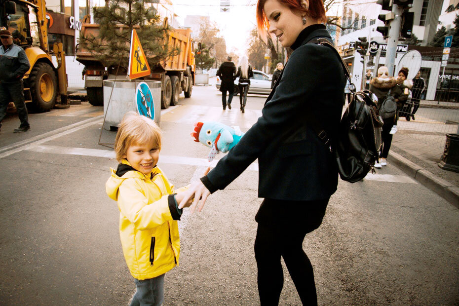 Станислава с сыном Женей