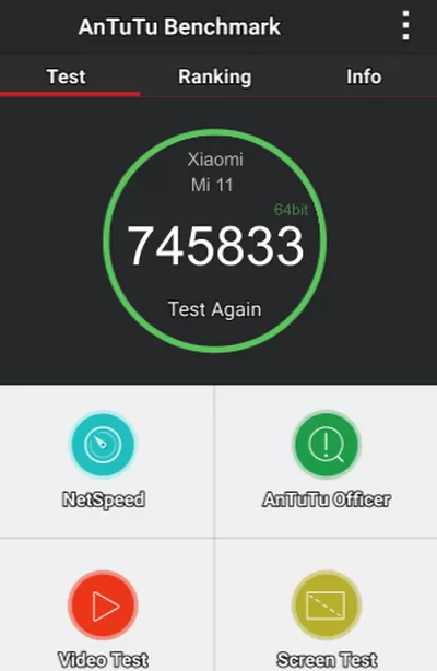 Результаты синтетического теста