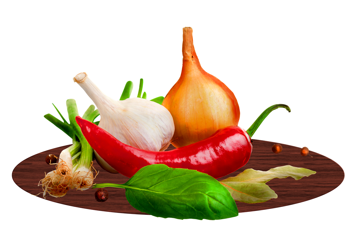 Даже это все - чеснок, лук, перец - совершенно не вызывает никаких эмоций у моих вкусовых рецепторов