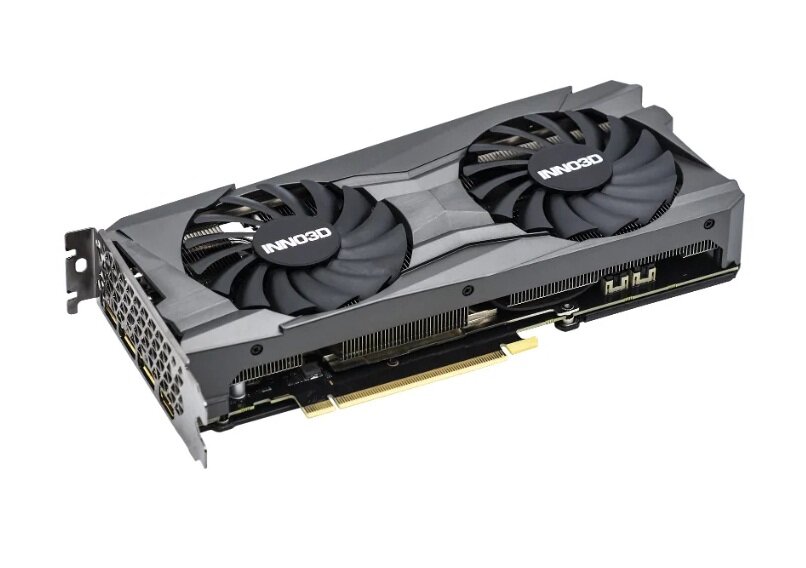 Очень самобытный дизайн RTX 3070 от Inno3D c одним дополнительным разъемом питания 8pin