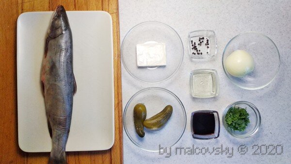 Ингредиенты для приготовления тар-тара