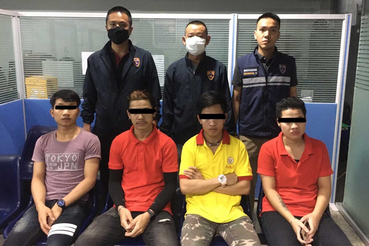 Четверо из восьми нелегальных мигрантов, задержанных в Бангкоке за незаконный въезд 
