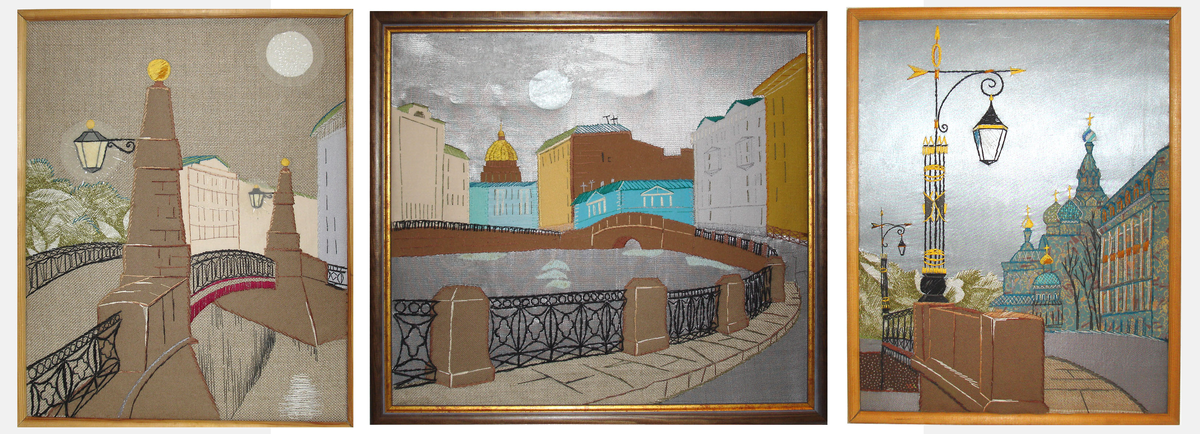 Красный мост                                                    Мойка                                                  Садовый мост