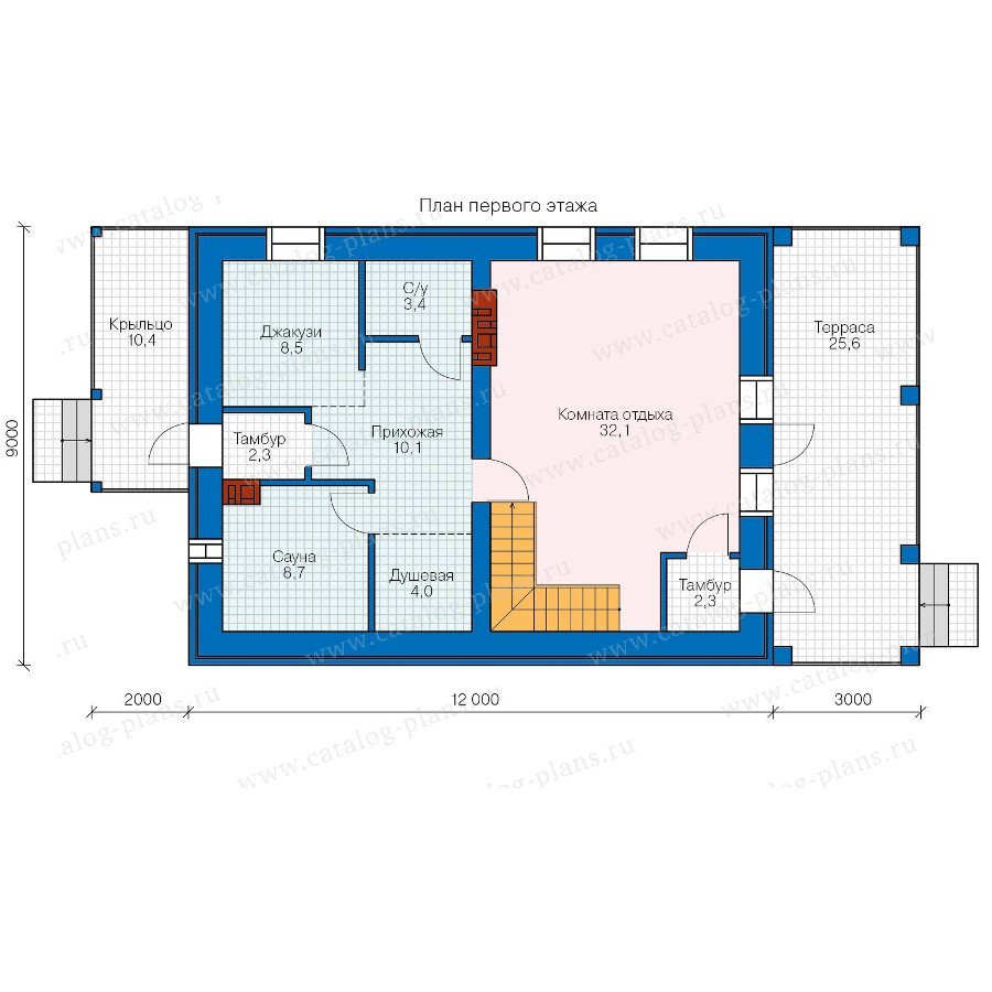 План первого этажа