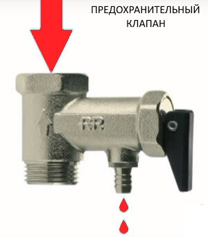 Что делать, если течет из предохранительного клапана водонагревателя
