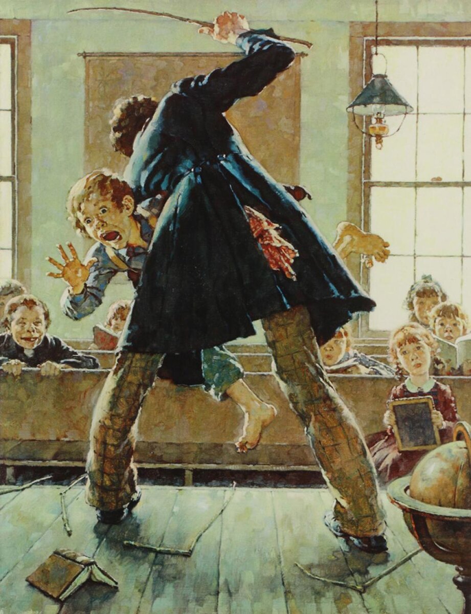 Норман Рокуэлл, иллюстрация к книге "Приключения Тома Сойера"