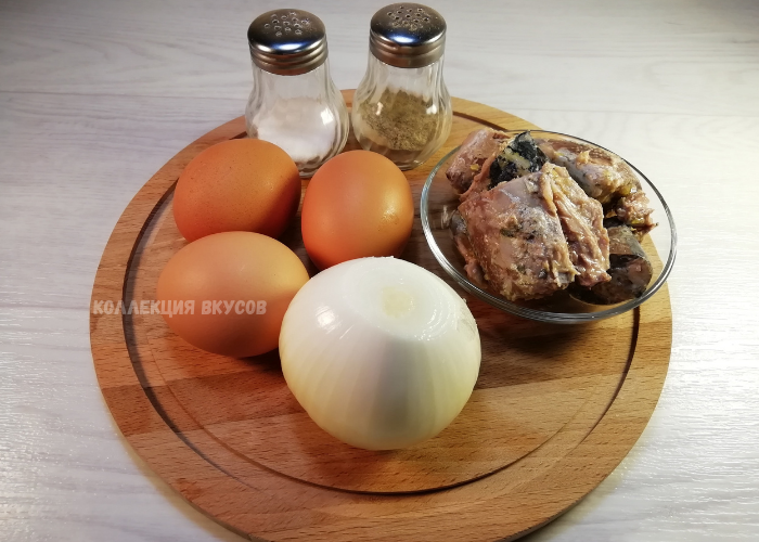 Рецепт ужина с рыбными консервами