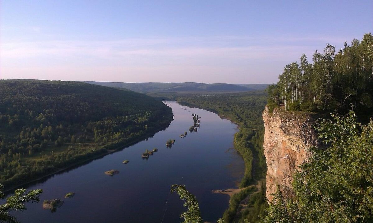 Река Вишера камень Полюд