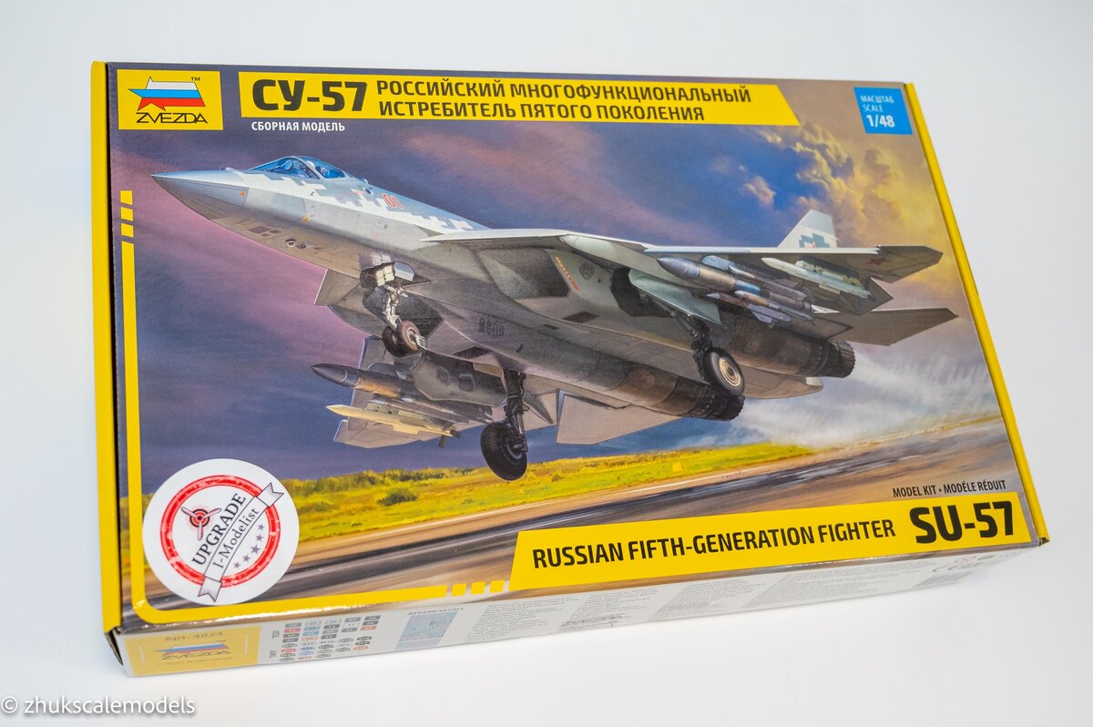 Обзор сборной модели СУ-57 в масштабе 1:48 от компании 