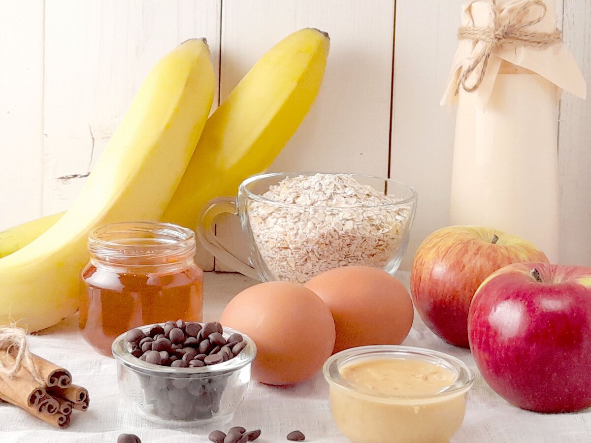 ингредиенты для приготовления полезных капкейков 