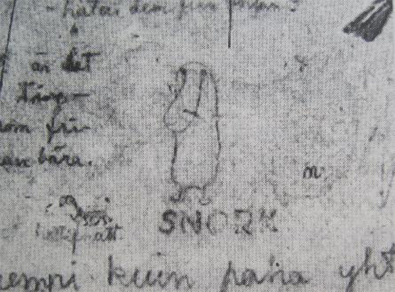 Снорк. Рисунок Туве Янссон. Источник: moomin.com.