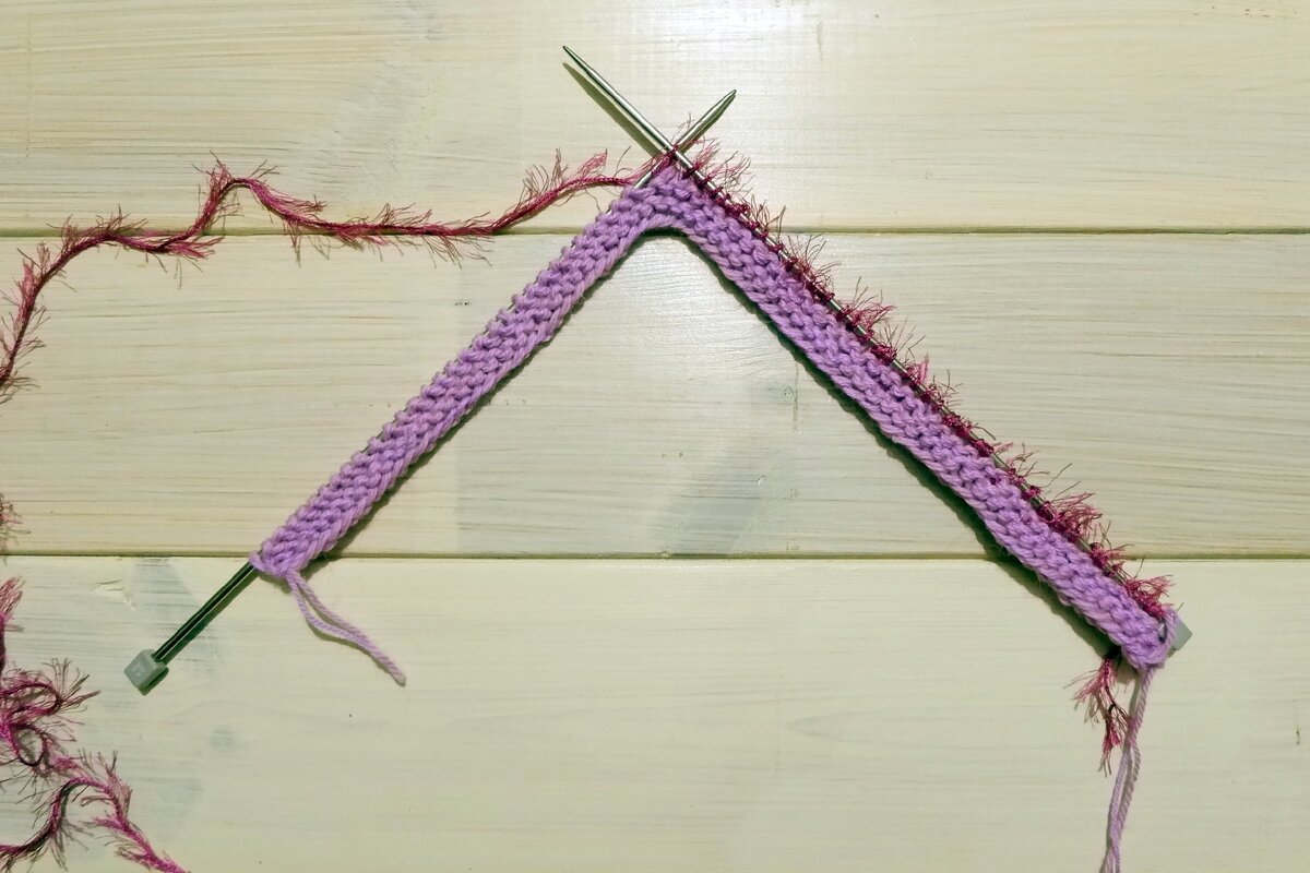 Начинаем вязание. 