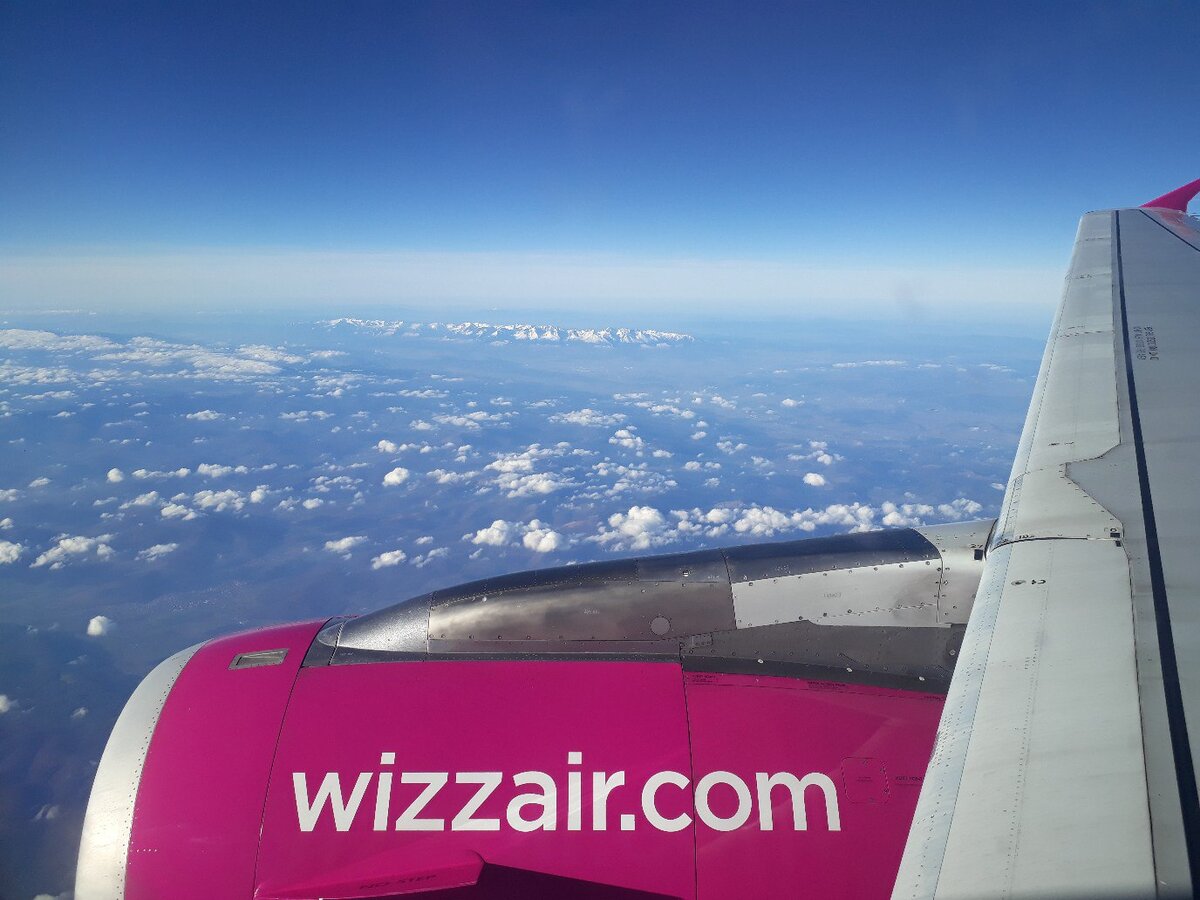 Прекрасная погода. Отличный вид из иллюминатора