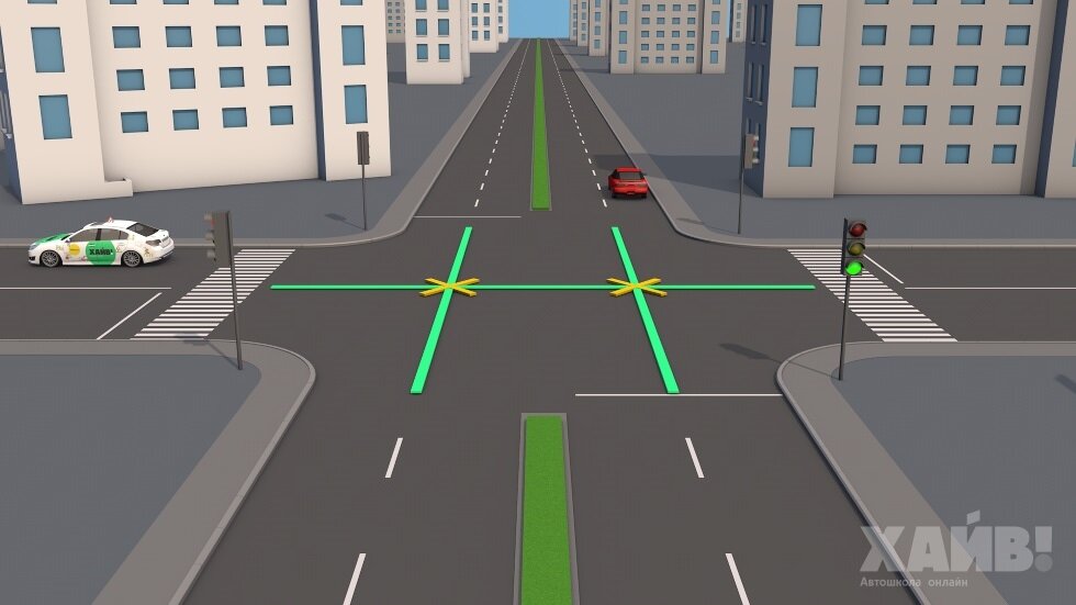 Если пересекается, например, дорога, которая имеет одну проезжую часть с дорогой, которая имеет две проезжие части, то в этом случае будет два пересечения проезжих частей.