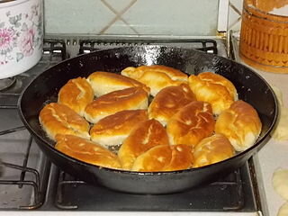 Русские пирожки домашней жарки