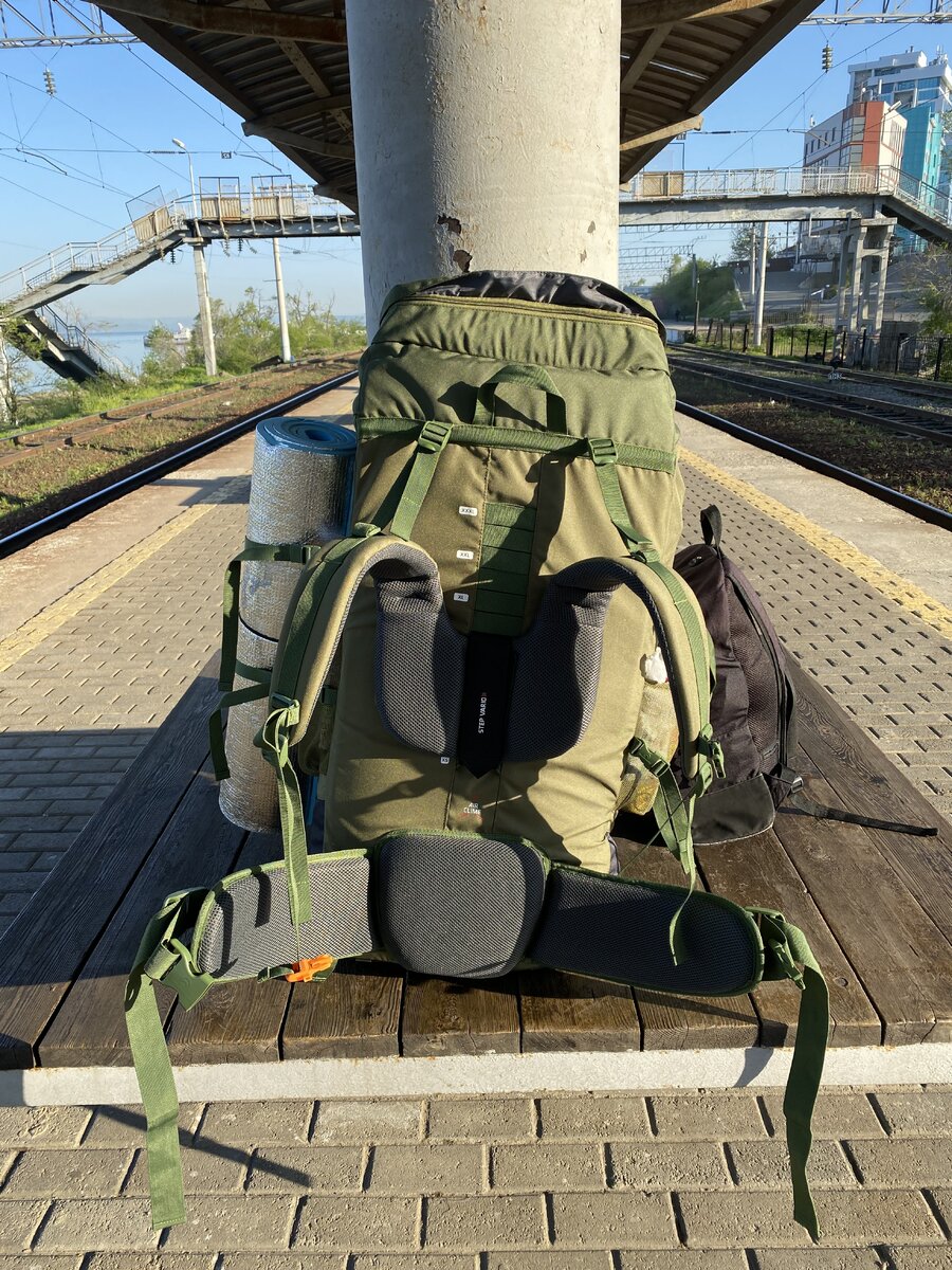 80 литровый рюкзак, который не раз помогал мне в походах =)