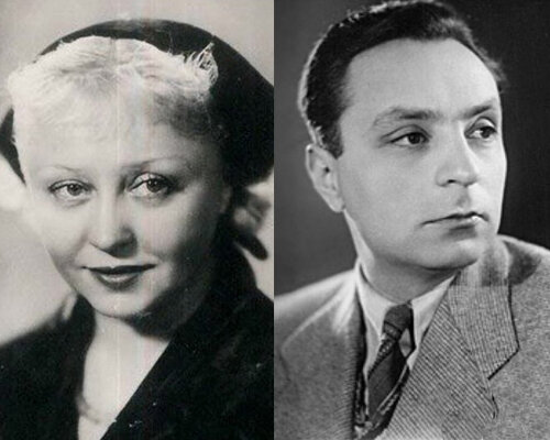 Янина Жеймо и её второй муж Иосиф Хейфиц