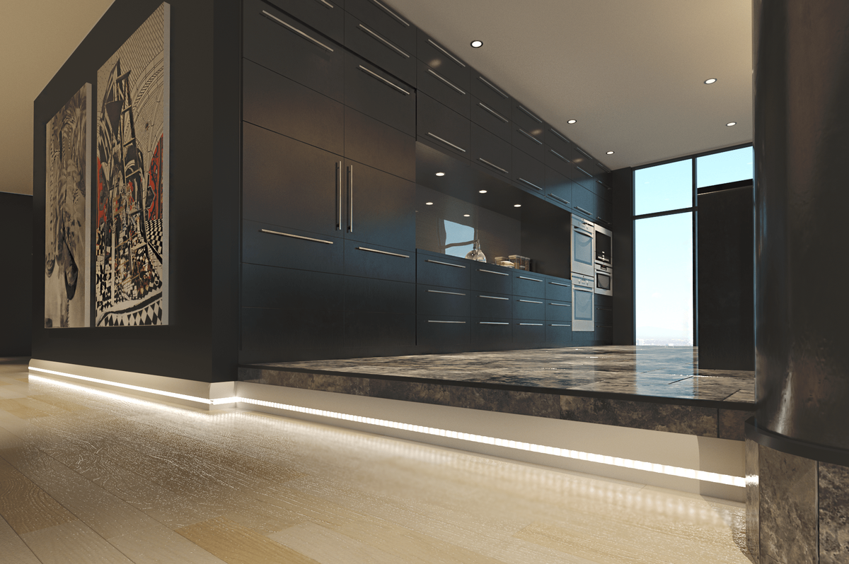 Монтаж теплых плинтусов