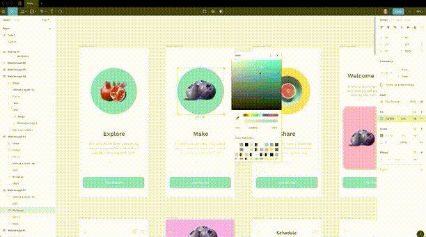 Отрегулируйте параметры "hue" и "alpha" с помощью прокрутки | SSITES 