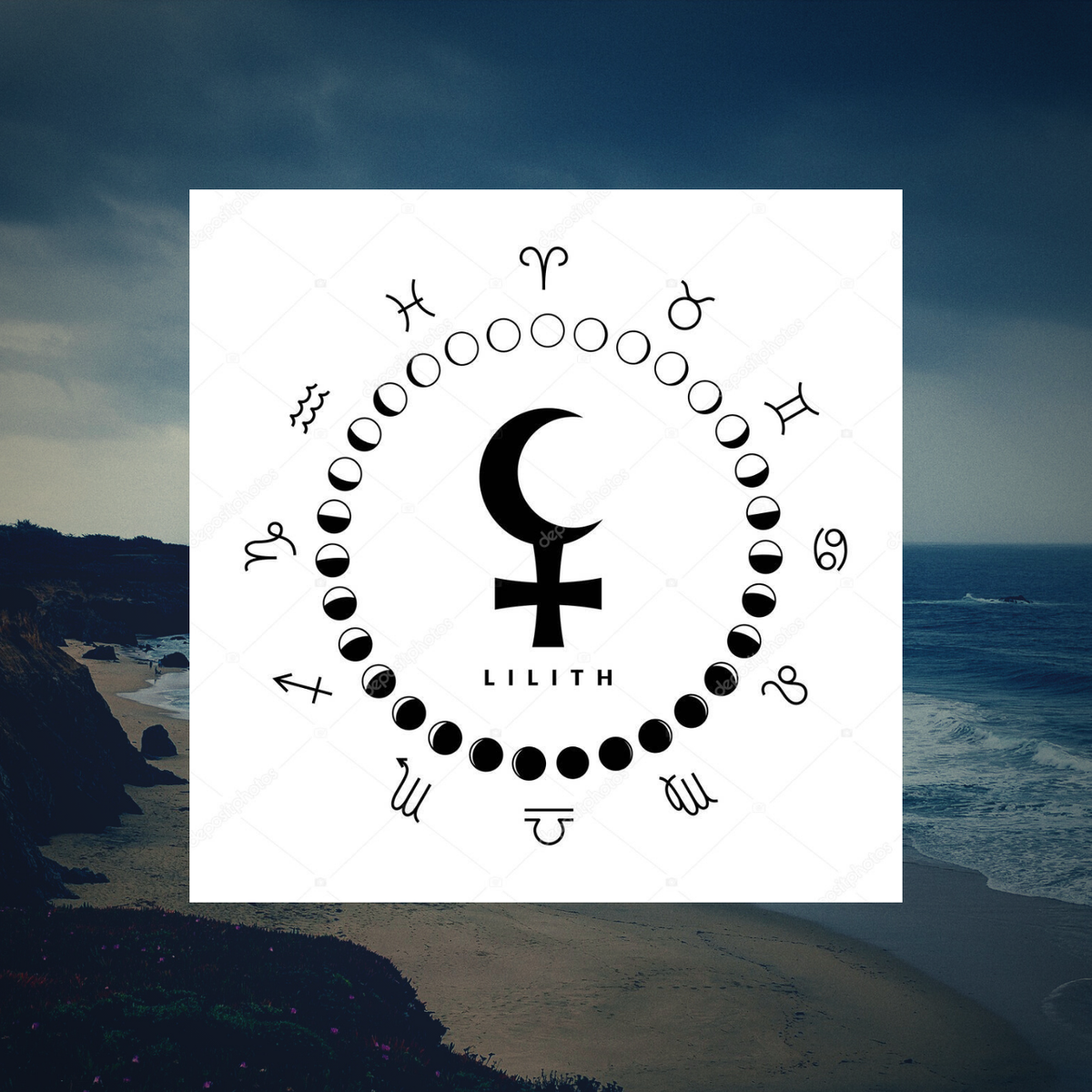 Так Лилит изображается в натальной карте