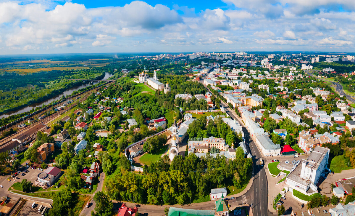 Панорамный вид на центр Владимира