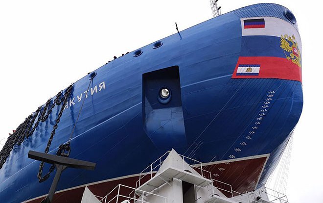    Атомный ледокол пр.22220 «Якутия», спуск на воду
