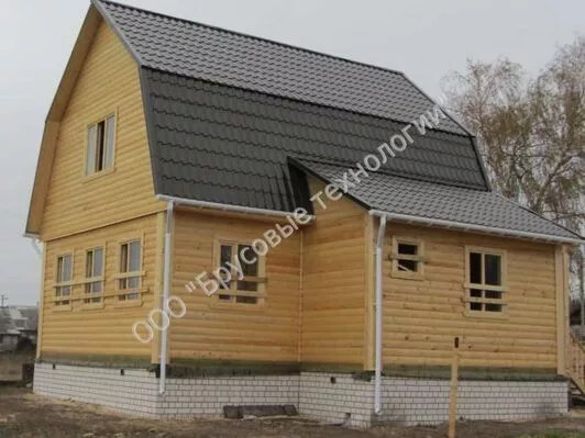 Дом 6 на 8 метров с мансардой + веранда 2 на 5 метров