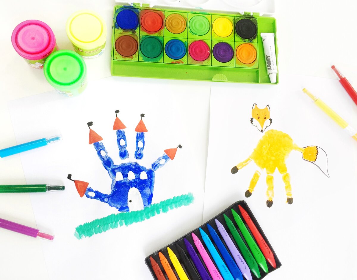 рисуем ладошками