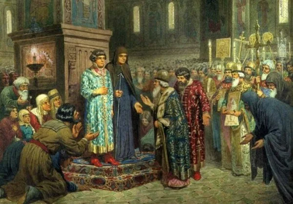 Алексей Кившенко «Михаил Фёдорович. Депутация от Земского собора» (1880 год)