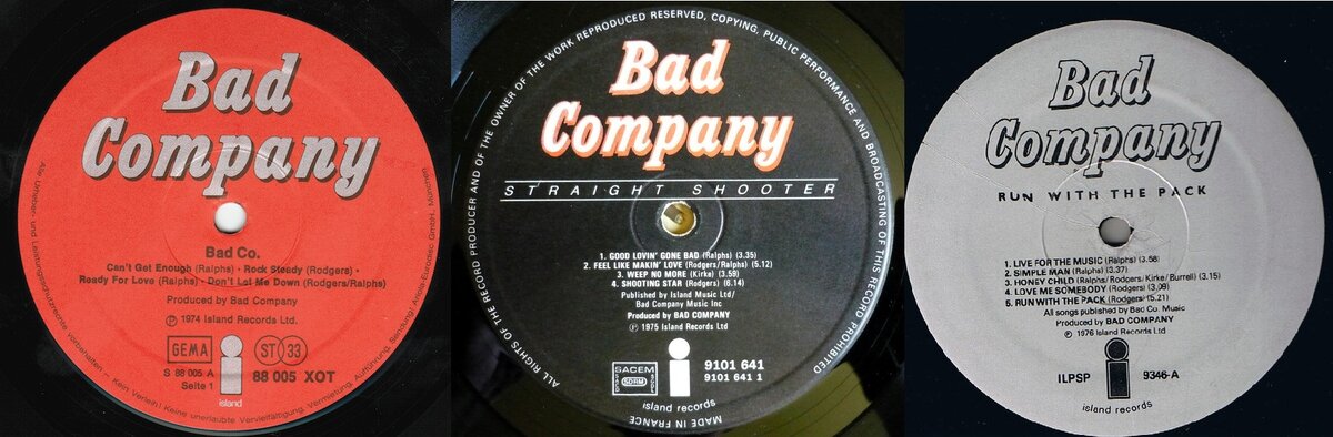 Группа bad company альбомы