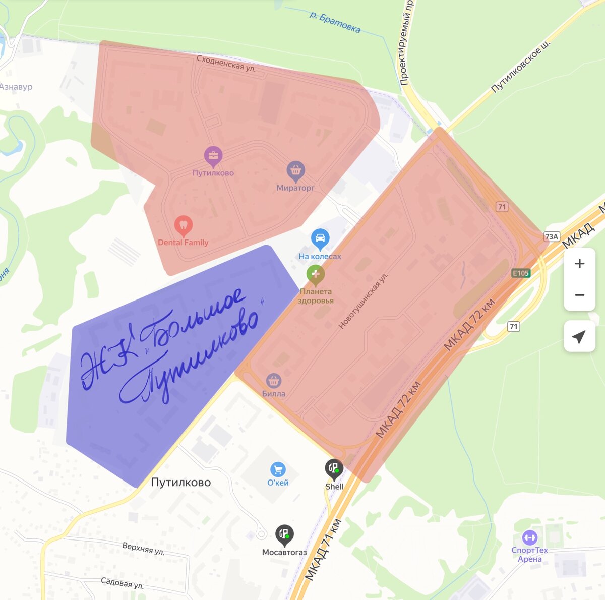 Схема путилково. Карта ЖК большое Путилково. Деревня Путилково на карте. Большое Путилково схема.