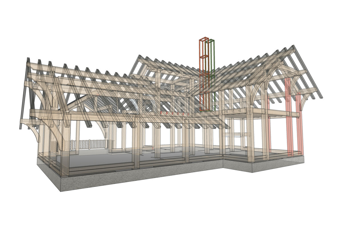 Каркасный дом по технологии Timber Frame