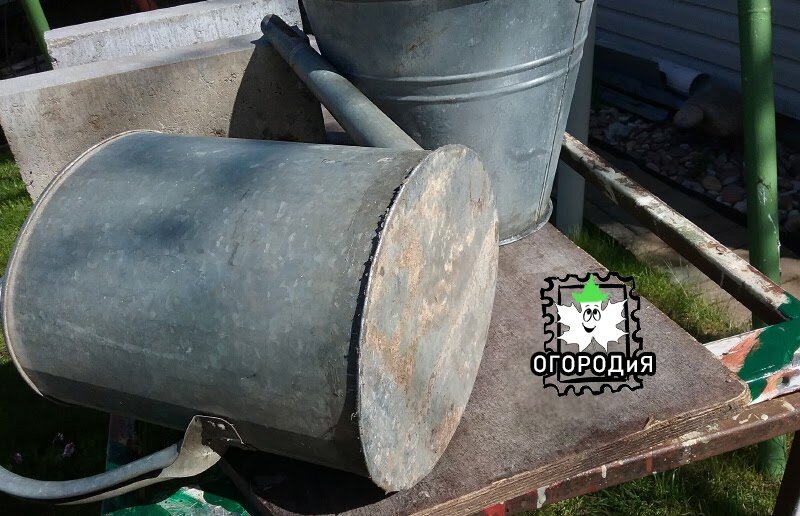 Ремонт оцинкованных ведра и лейки