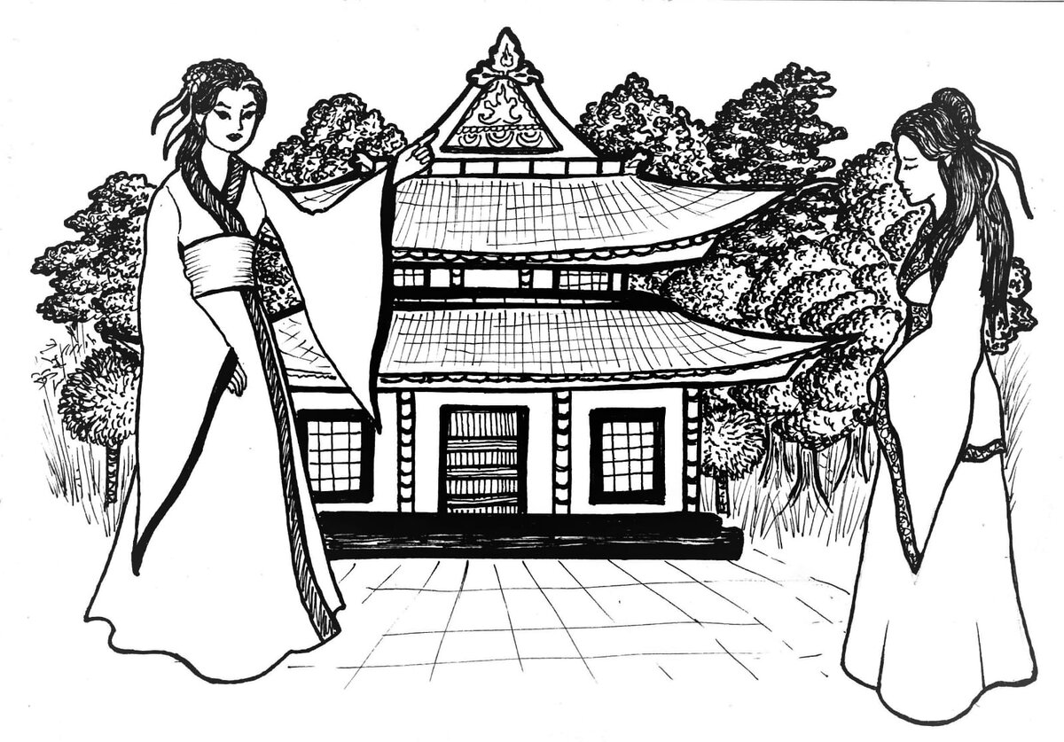 Императрица мать Вынь Сунь 3-я и красавица дочь Сунь Вынь