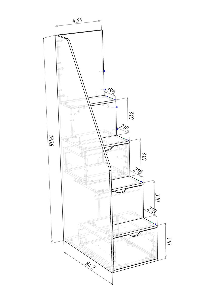 ступеньки с лестницей