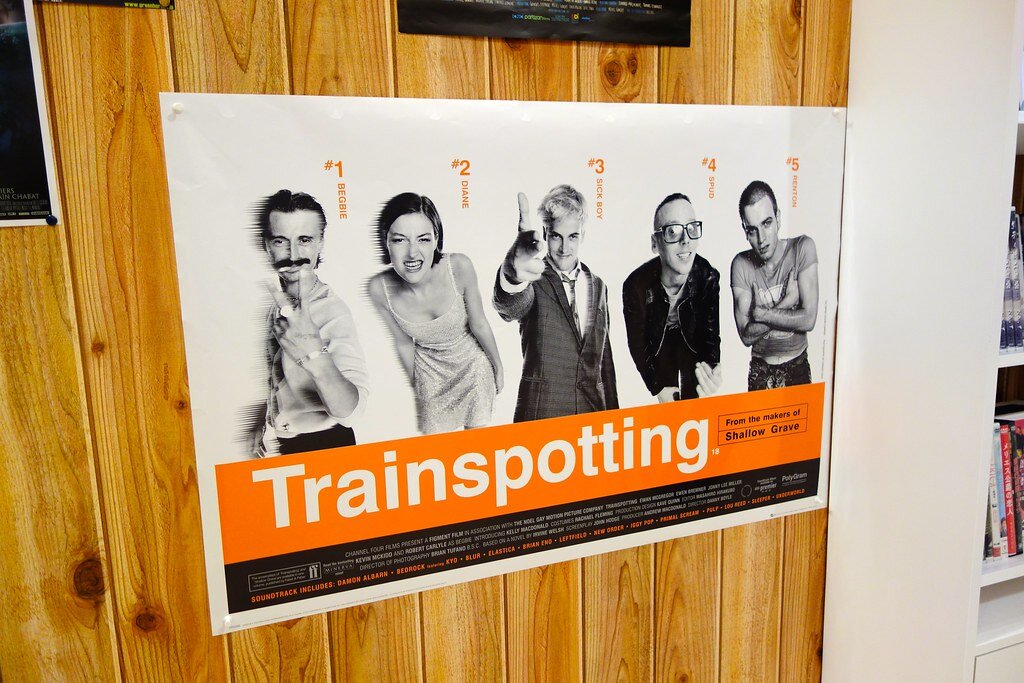 Постер фильма "На игле" по мотивам романа Ирвина Уэлша.