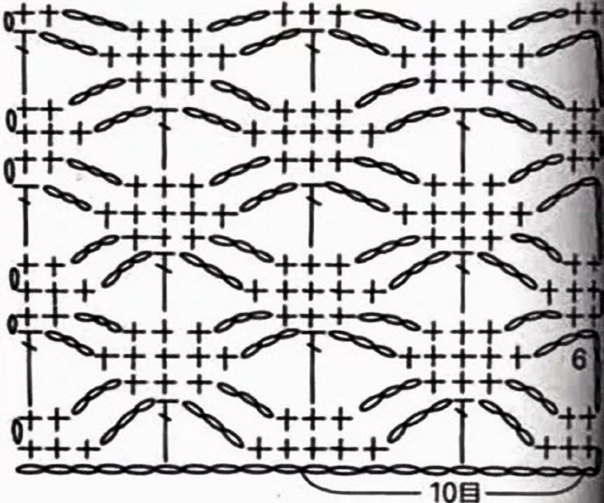 Сетка крючком схемы вязания