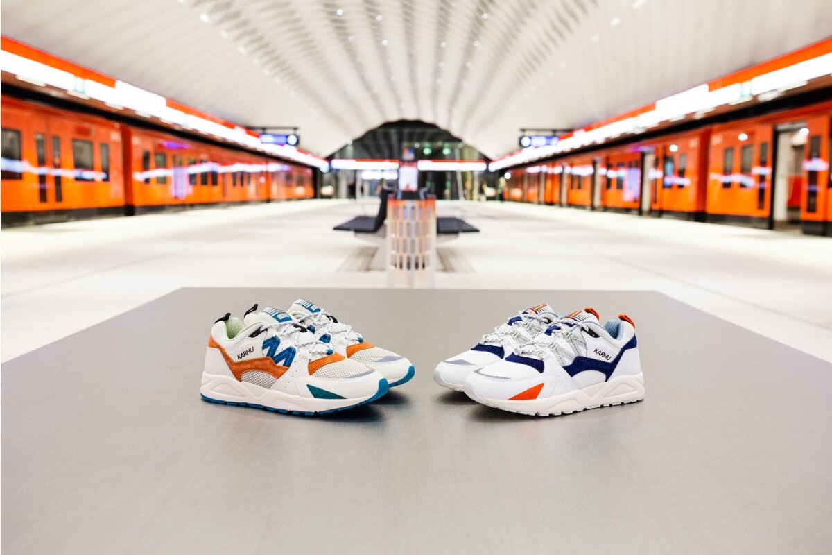 Кроссовки Karhu Fusion 2.0 Metro на станции метро Матинкюля в Хельсинки