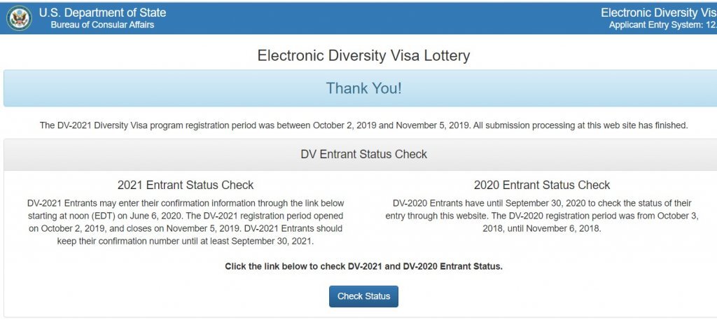 Фото: скриншот dvprogram.state.gov