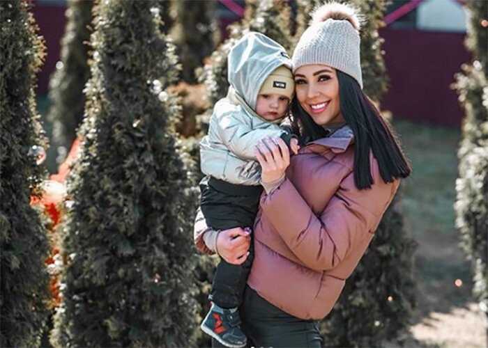 Алена Савкина с сыном