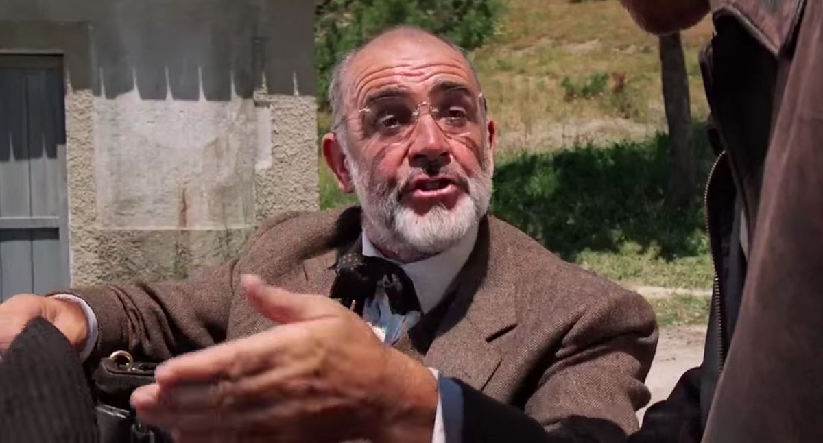 Шон Коннери "Индиана Джонс и последний крестовый поход" 1989