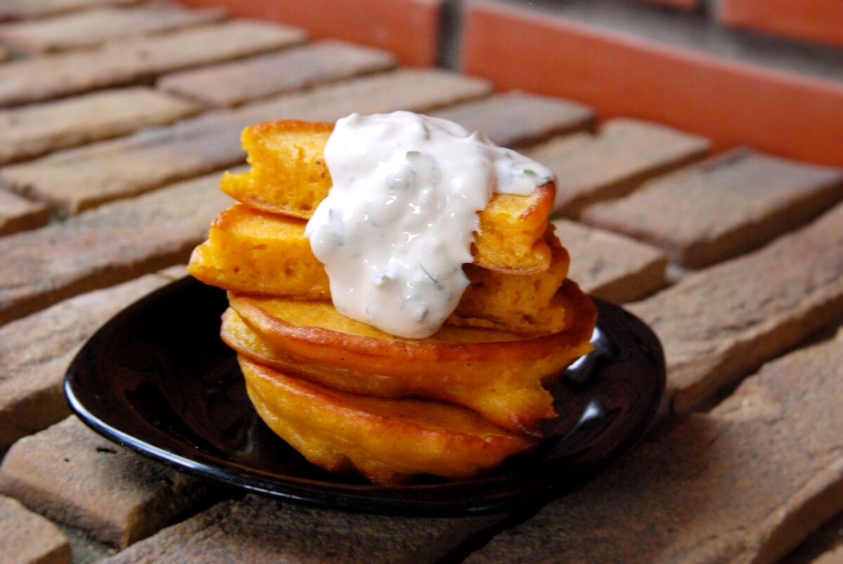 Оладьи из тыквенной икры