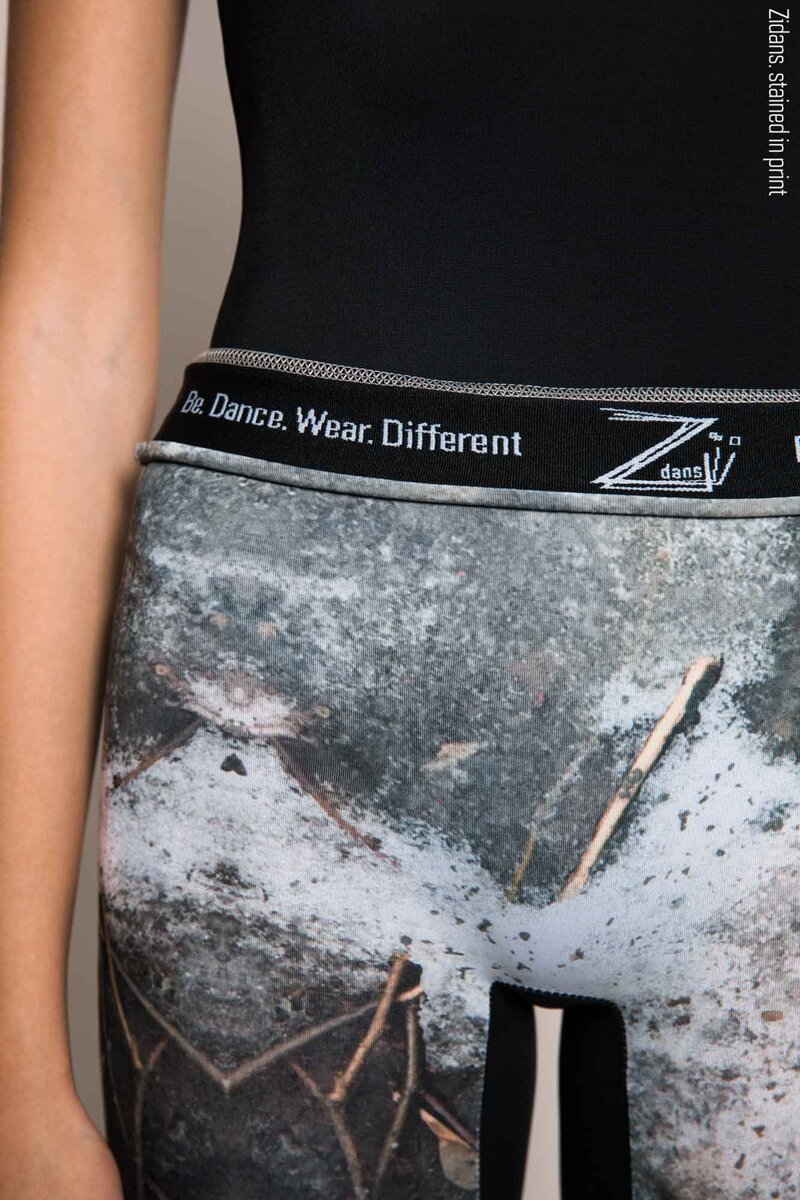 Леггинсы Zidans с принтом "Слякоть"