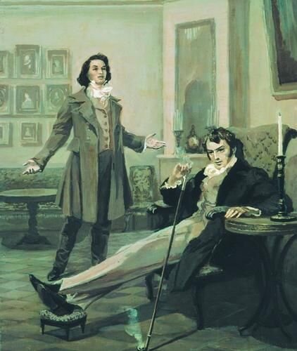 Ленский и Онегин. Источник: Яндекс. картинки