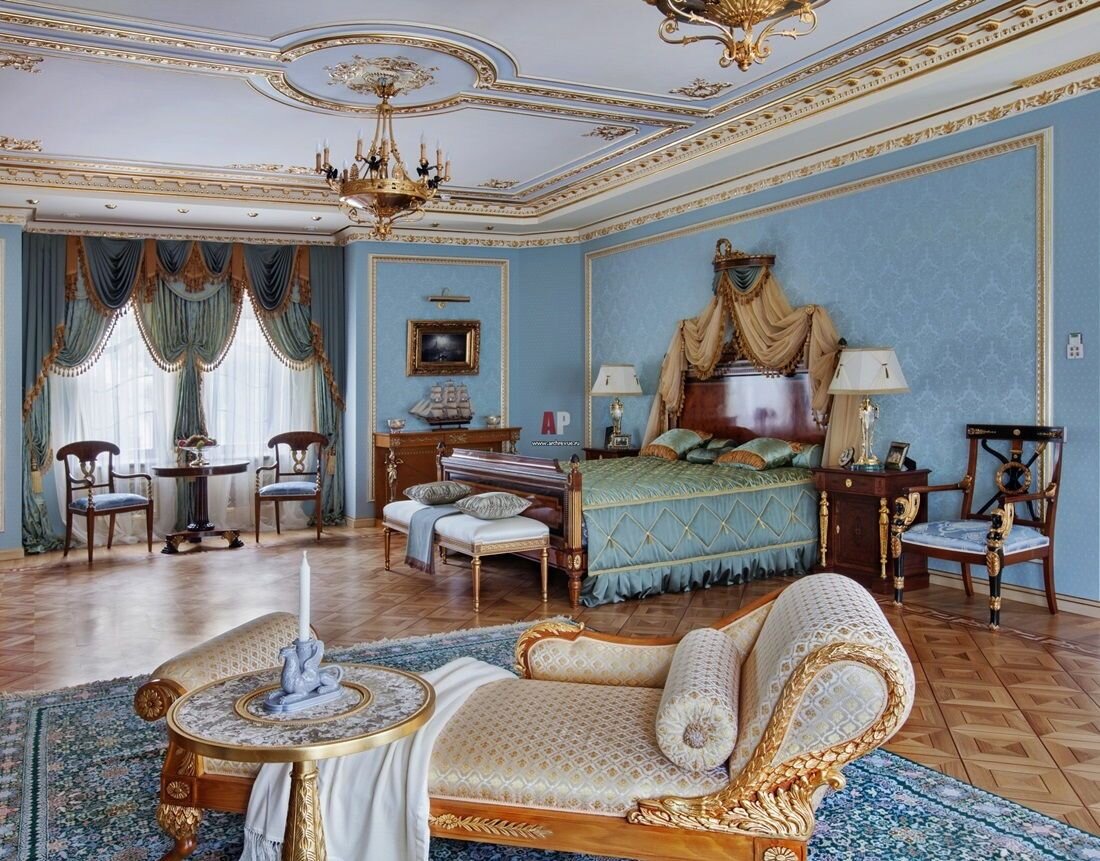 Стиль ампир в интерьере. Фото из открытых источников