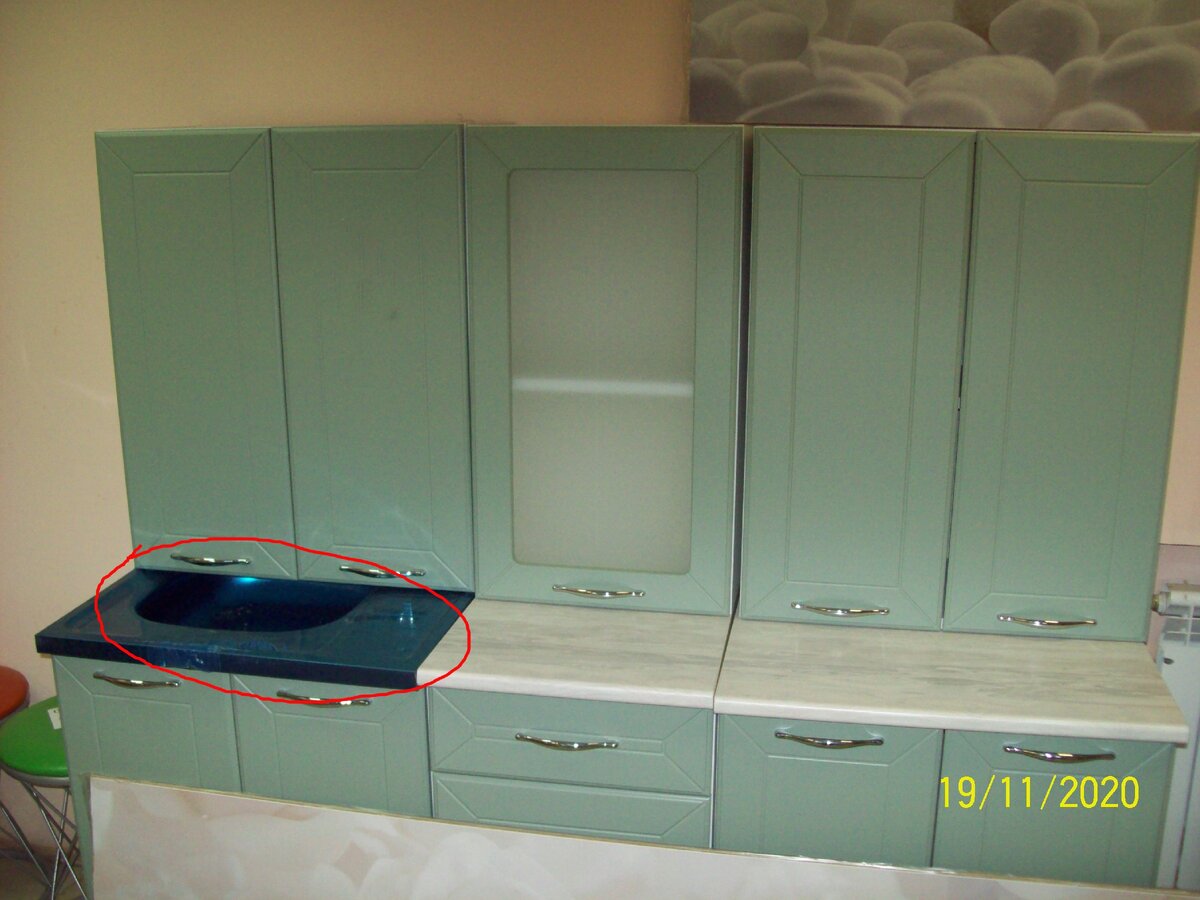 кухонный  гарнитур с мойкой. Фото автора