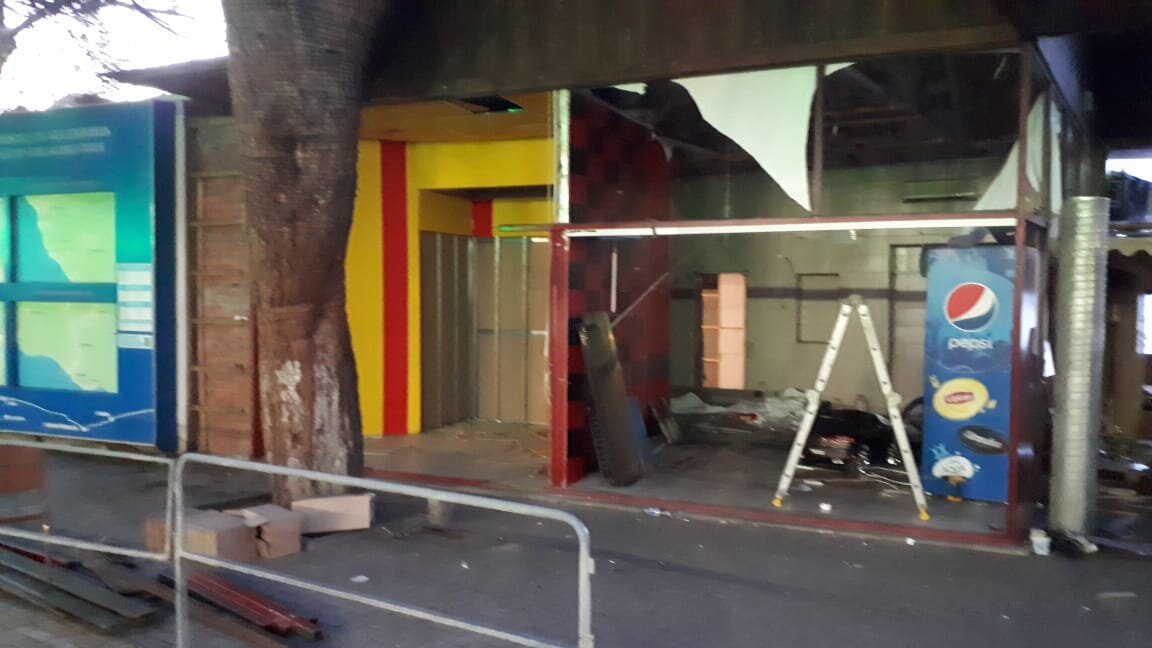 Развалины кафе